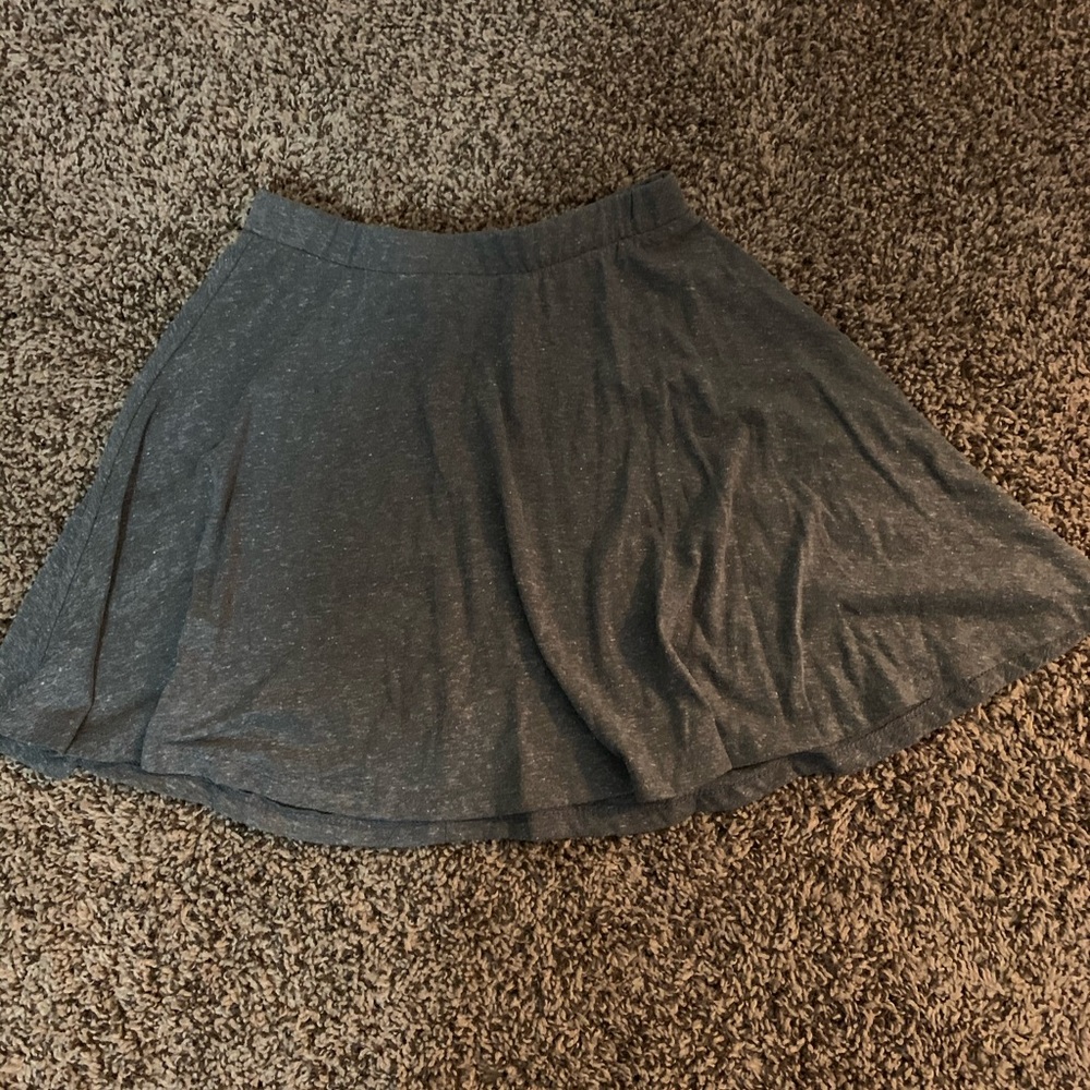Grey mini skirt